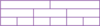 Rectangle divided into thirds horizontally. Top layer divided into halves vertically, second into thirds, last into sixths.