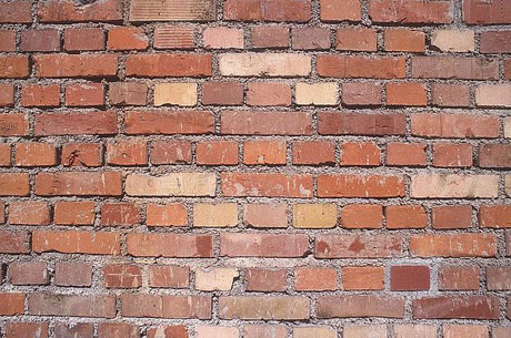 A wall of bricks.